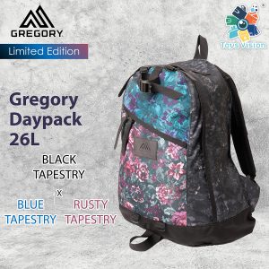 Gregory Day Backpack Black Tapestry x Blue Tapestry x Rusty Tapestry